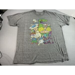 Cartoon Graphic T-Shirt Y2K Nickelodeon Retro 90s Tee Men’s XL
